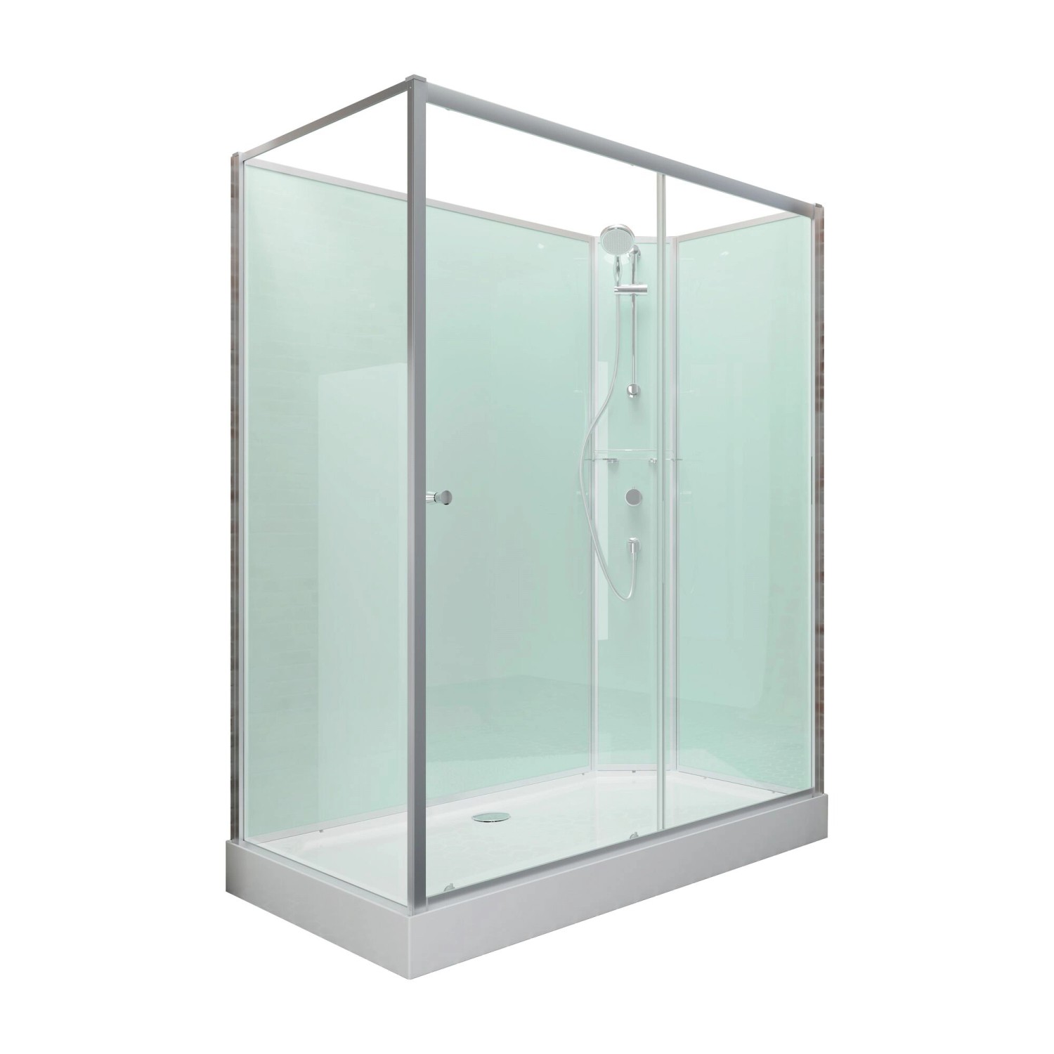 Schulte Komplettduschkabine Ibiza Funktionsteil rechts 120x80x204 cm