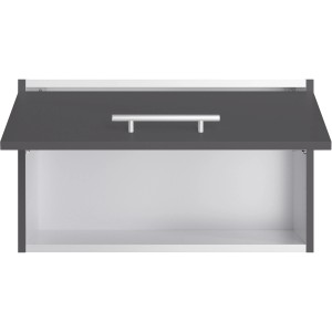Optifit Hängeschrank Ingvar420, 60 cm, anthrazit matt, mit Klappe und Griff.