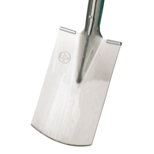 LUX Spaten Comfort aus Stahl, 85 cm, mit Trittschutz für Gartenarbeiten.