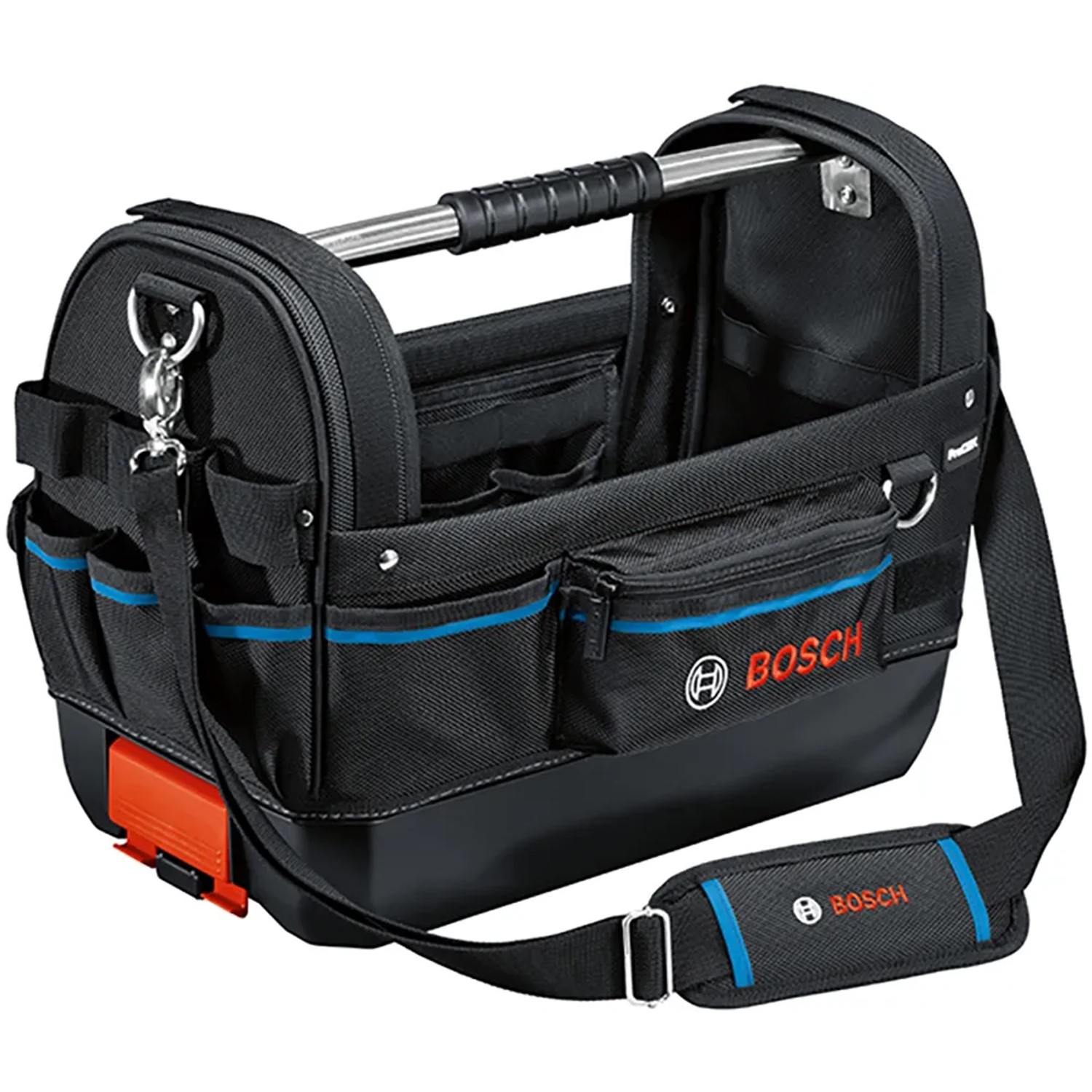 Bosch Professional Werkzeugtasche GWT 20 Set mit 8 Handwerkzeugen und Zubehör.