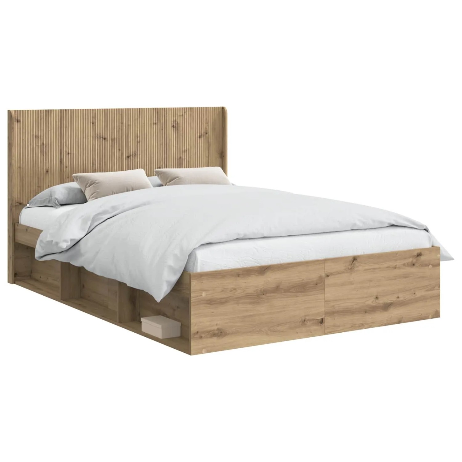 vidaXL Bettgestell mit Stauraum und Kopfteil 3 Stk Holzwerkstoff 3413860