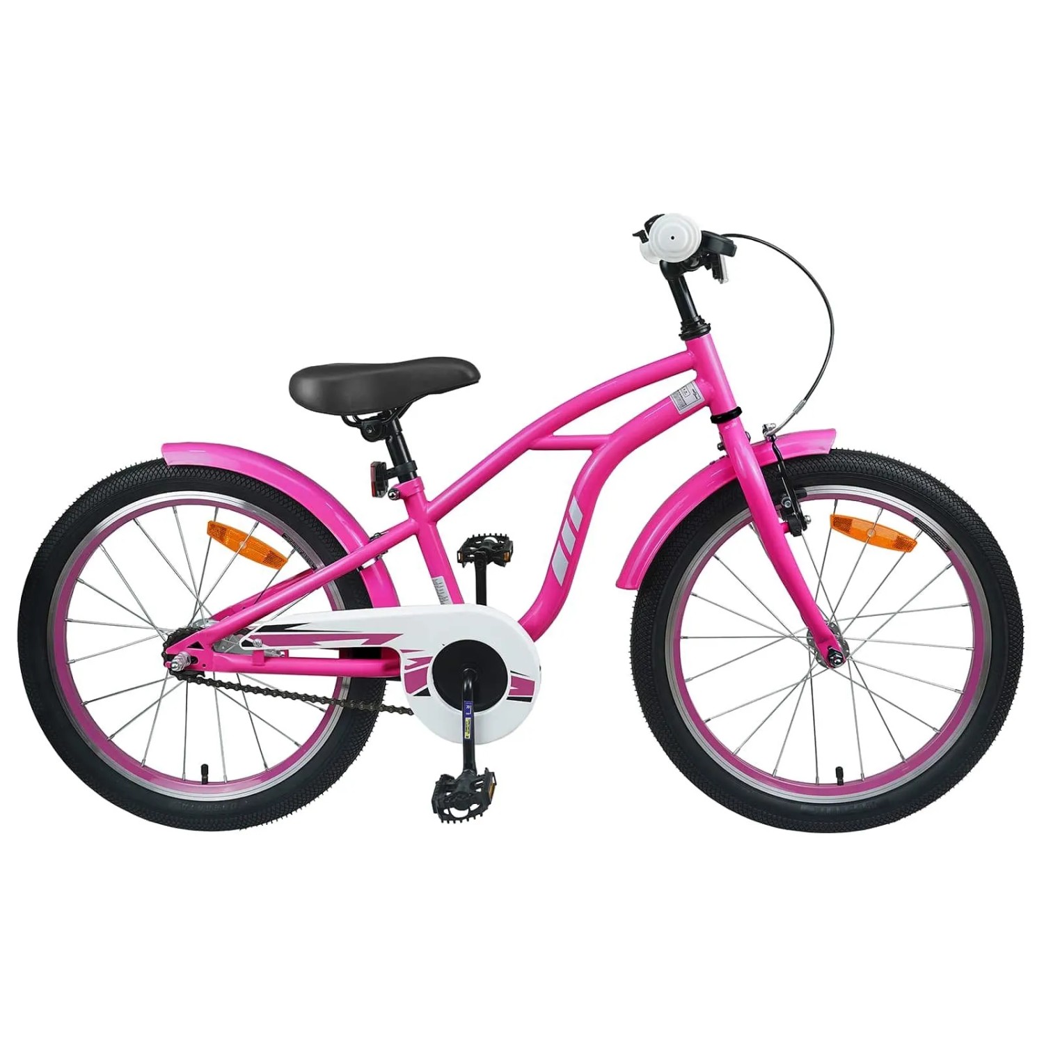 vidaXL Kinderfahrrad 20 Zoll für 6-11 Jahre Alt Dunkelrosa 42009694