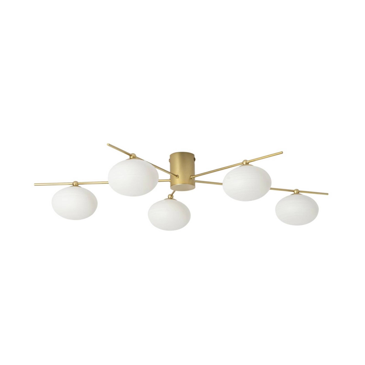 Lindby Deckenlampe Valisa 10025796 in Gold Messing aus Glas 5-flammig G9 Wo günstig online kaufen