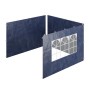 Relaxdays Pavillon Seitenteile 3er Set PE/PVC Blau Wasserdicht 2 m x 3 m 0,5 kg