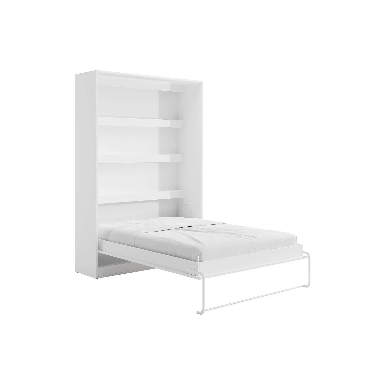 Vente-unique Schrankbett Rapili Weiß 159 cm