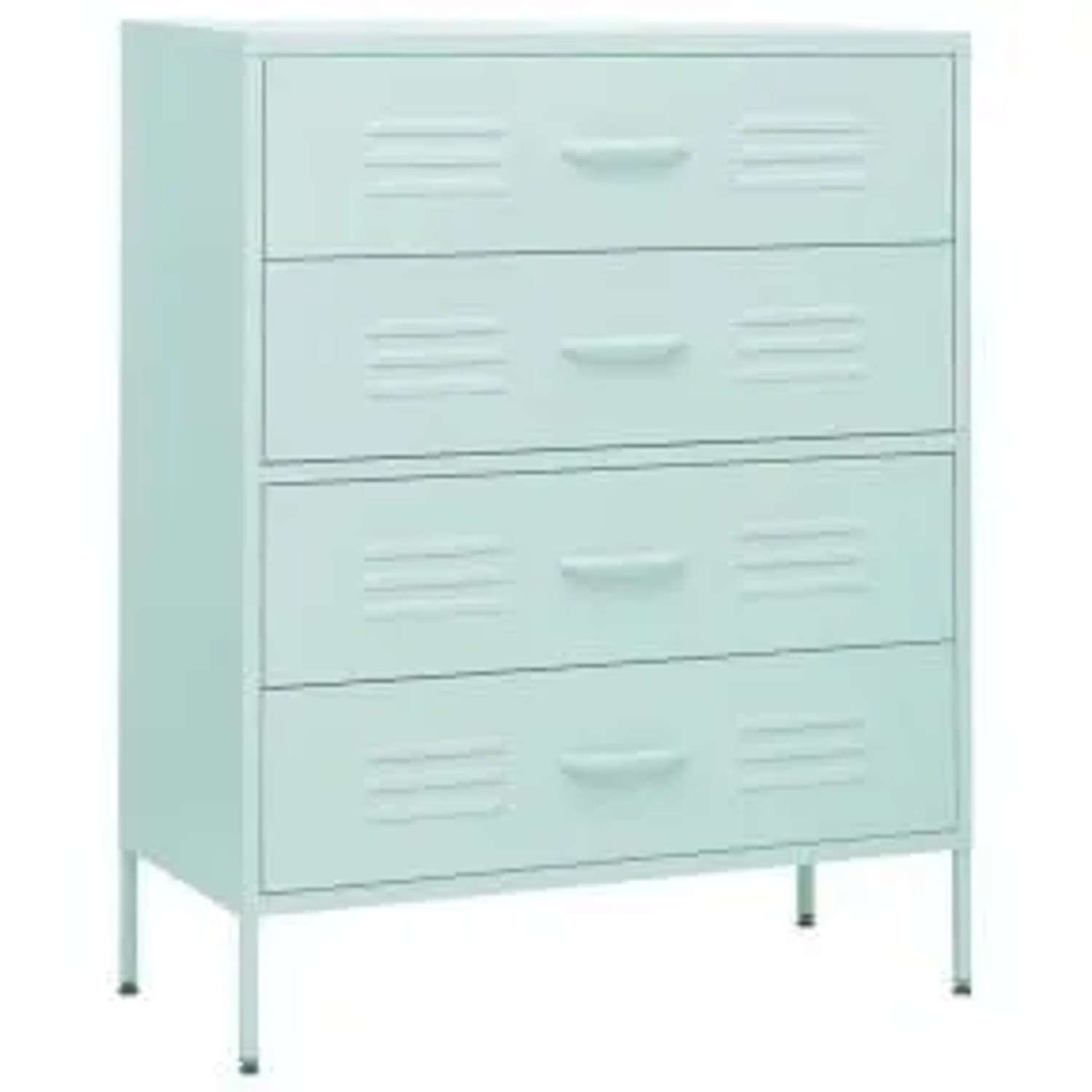 vidaXL Kommode Minzgrün 80x35x101,5 cm Stahl günstig online kaufen