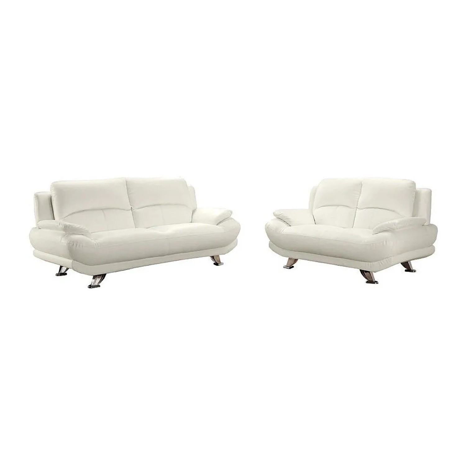 Vente-unique Couchgarnitur Musko Elfenbeinfarben 200 cm  150 cm