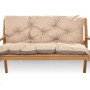 Setgarden Light Outdoor Kissen Bankauflage 100x50x40cm Kissen Für 2-Sitzer Bänke 1tlg Beige_2