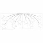vidaXL Weihnachtsstern mit 432 LEDs Mehrfarbig 180 x 57 cm PVC 42018956_4