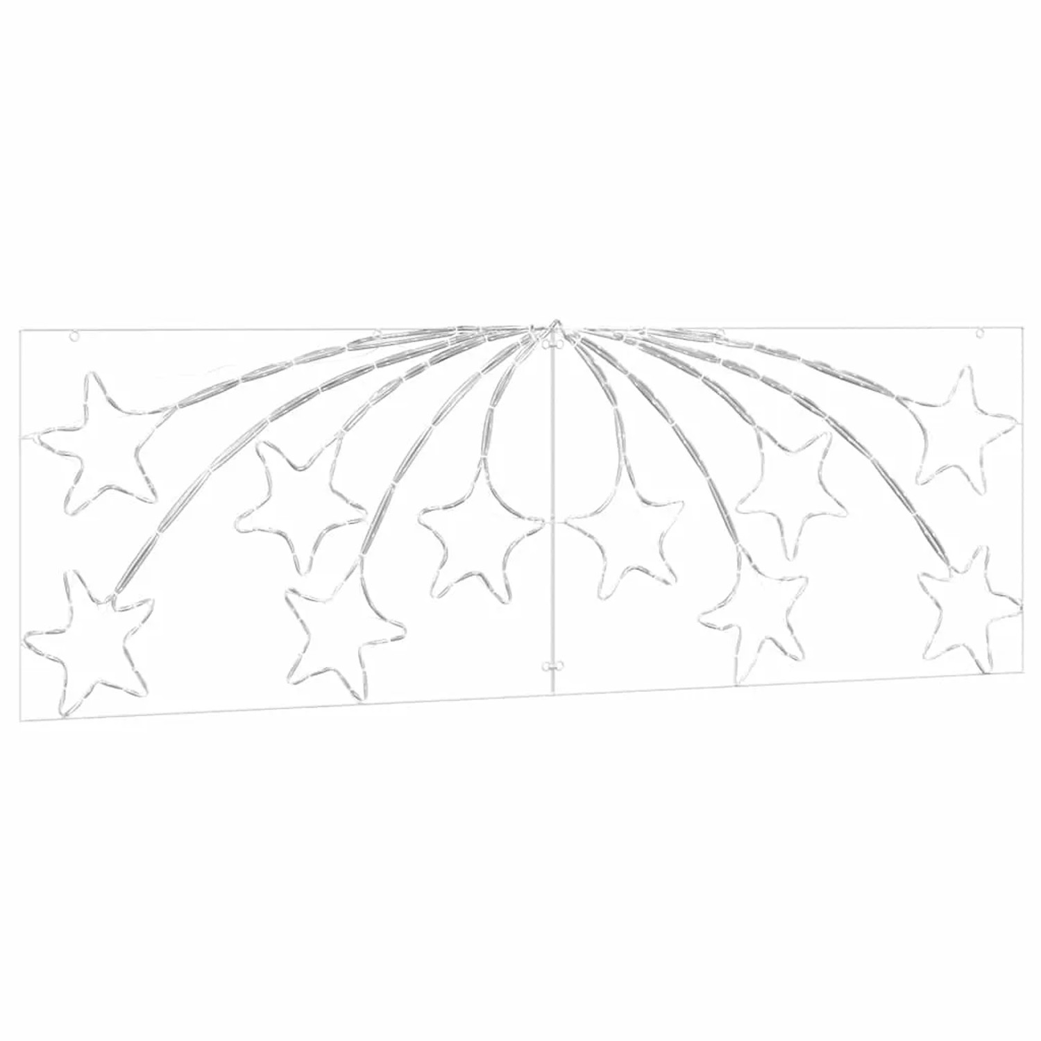 vidaXL Weihnachtsstern mit 432 LEDs Mehrfarbig 180 x 57 cm PVC 42018956_4