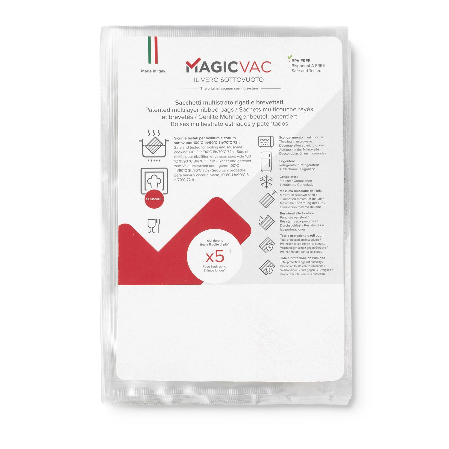 Magic Vac Vakuumierbeutel ACO1059 Transparent 20 cm x 30 cm 50 Stück