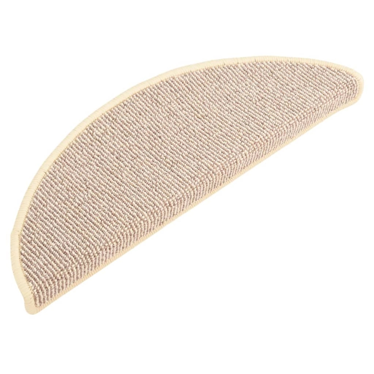 vidaXL Stufenmatten 15 Stk 65x21x4 cm Weiß und Braun Halbrund Groß 149860 günstig online kaufen