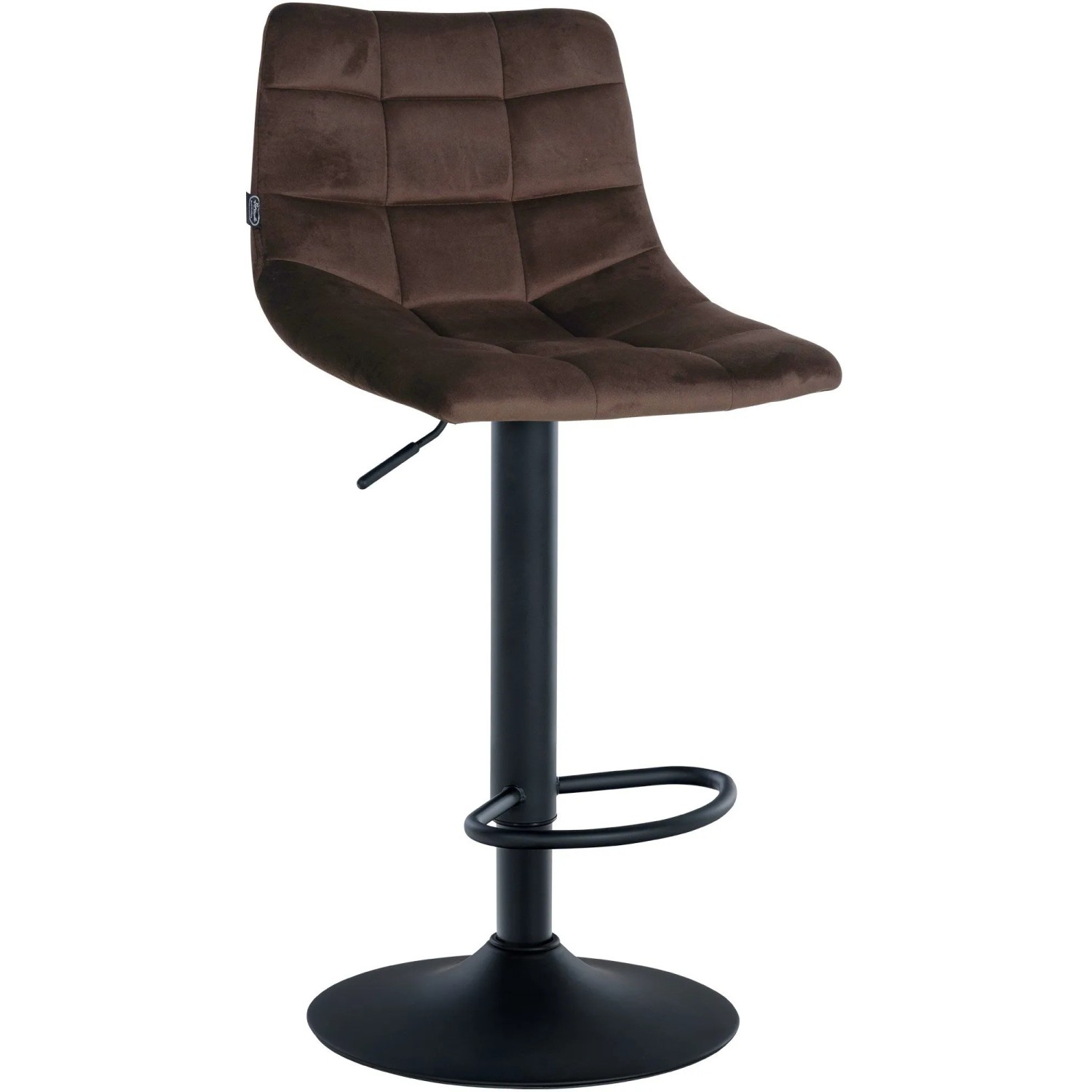CLP Barhocker Jerry Samt Braun/Schwarz