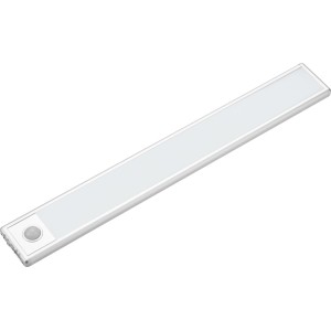 Silberne LED-Unterbauleuchte mit Bewegungssensor, 30 cm lang, für Küche & Werkstatt.