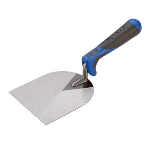 LUX Stuckateurspachtel 100 mm Comfort mit Stahlblatt und 2-Komponenten-Griff.