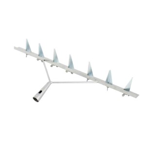 Galaflor Rillenzieher aus Stahl mit 7 Scharen, ohne Stiel, für die Bodenbearbeitung im Garten.