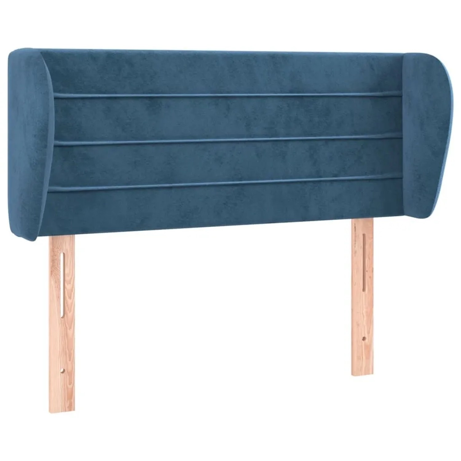 vidaXL Kopfteil mit Ohren Dunkelblau 103x23x78/88 cm Samt 3117330