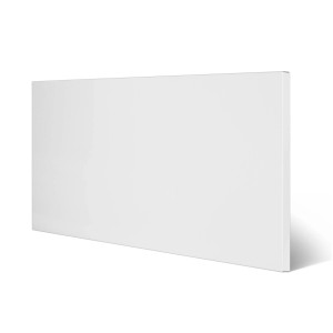 Weiße Banjado Design Magnettafel (78x37cm) aus Metall. Memoboard/Pinnwand mit 4 Magneten.