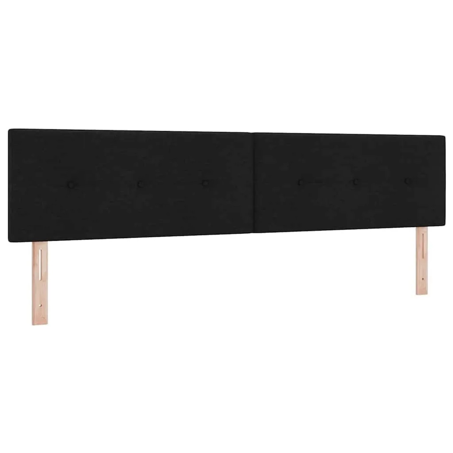 vidaXL Kopfteil mit Kopfteil Schwarz 200 cm Kunstleder 42007191