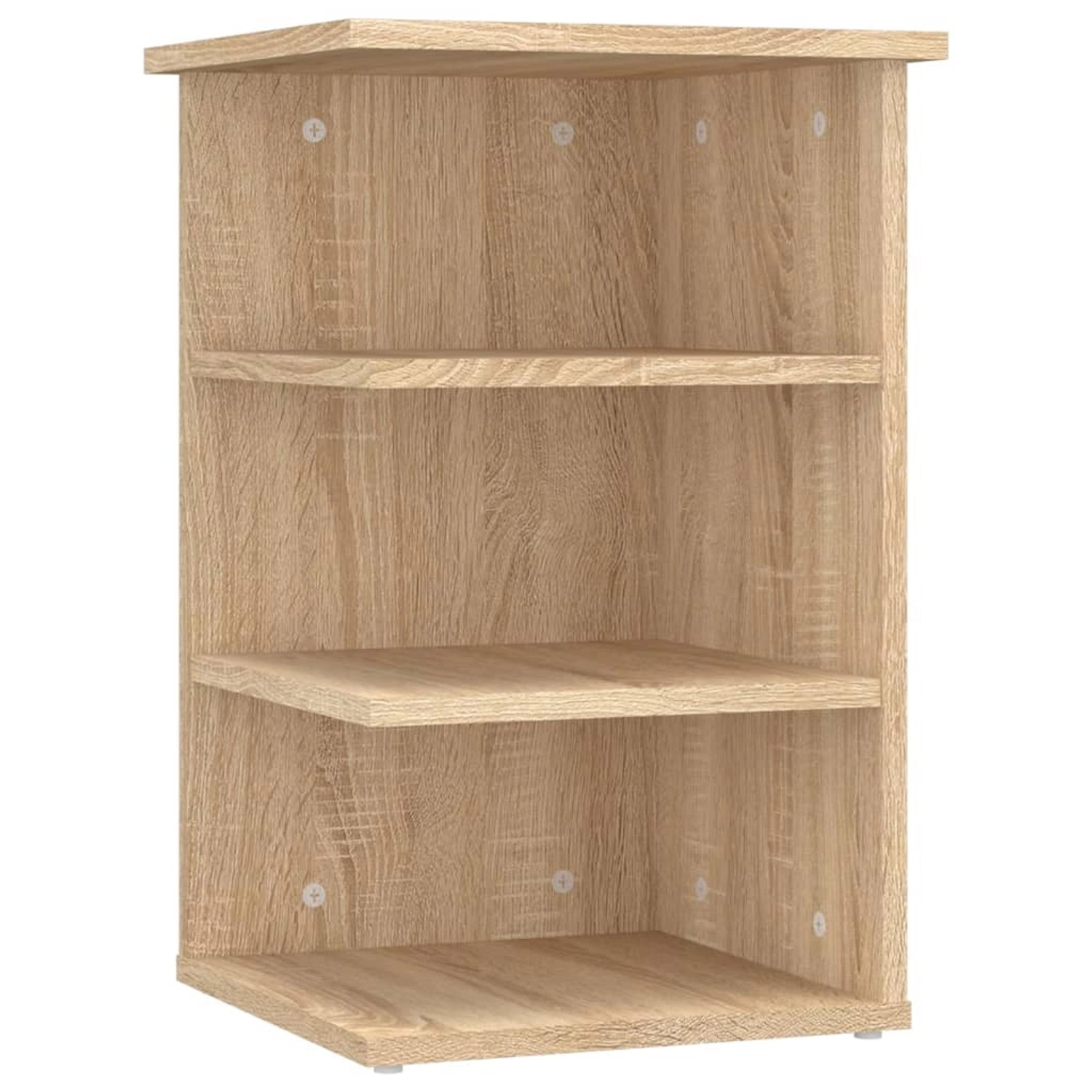 vidaXL Beistellregal Sonoma-Eiche 35x35x55 cm Holzwerkstoff 806277