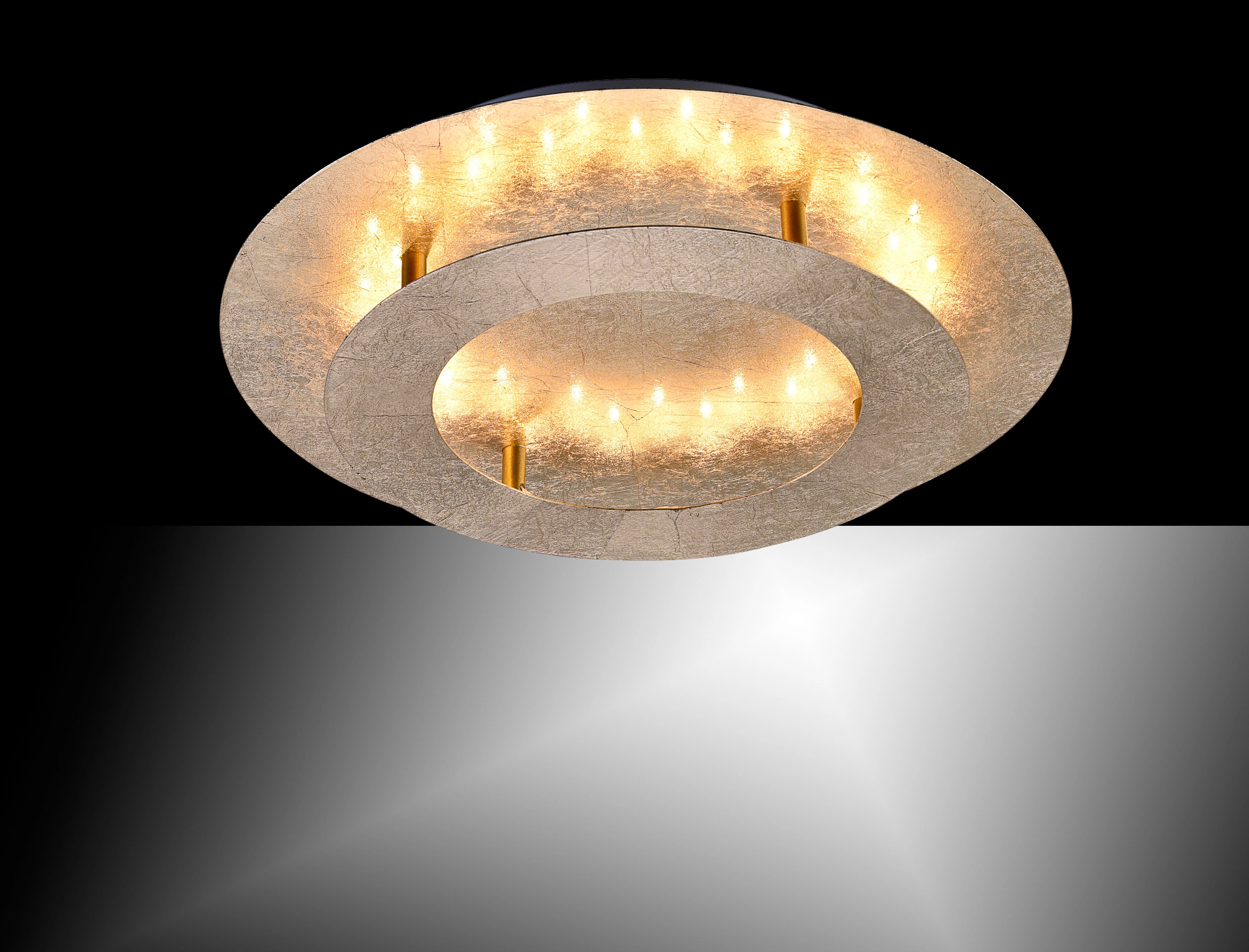 Paul Neuhaus LED-Deckenleuchte Nevis Gold cm 40 Ø