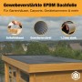 HSS EPDM Dachfolie EasyStick auf Gartenhaus, selbstklebend, gewebeverstärkt, 10 m²