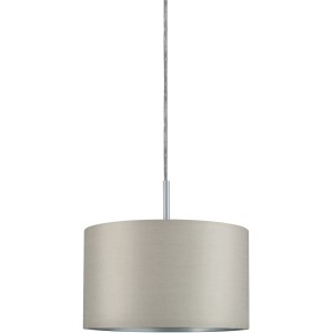 Paulmann URail Lampenschirm Tessa, hellgrauer Stoffschirm für Schienensysteme.