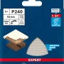 Bosch Expert M480 Netzschleifblätter, 5 Stk., K240, 93x93mm, für Deltaschleifer. Staubarmes Schleifen.