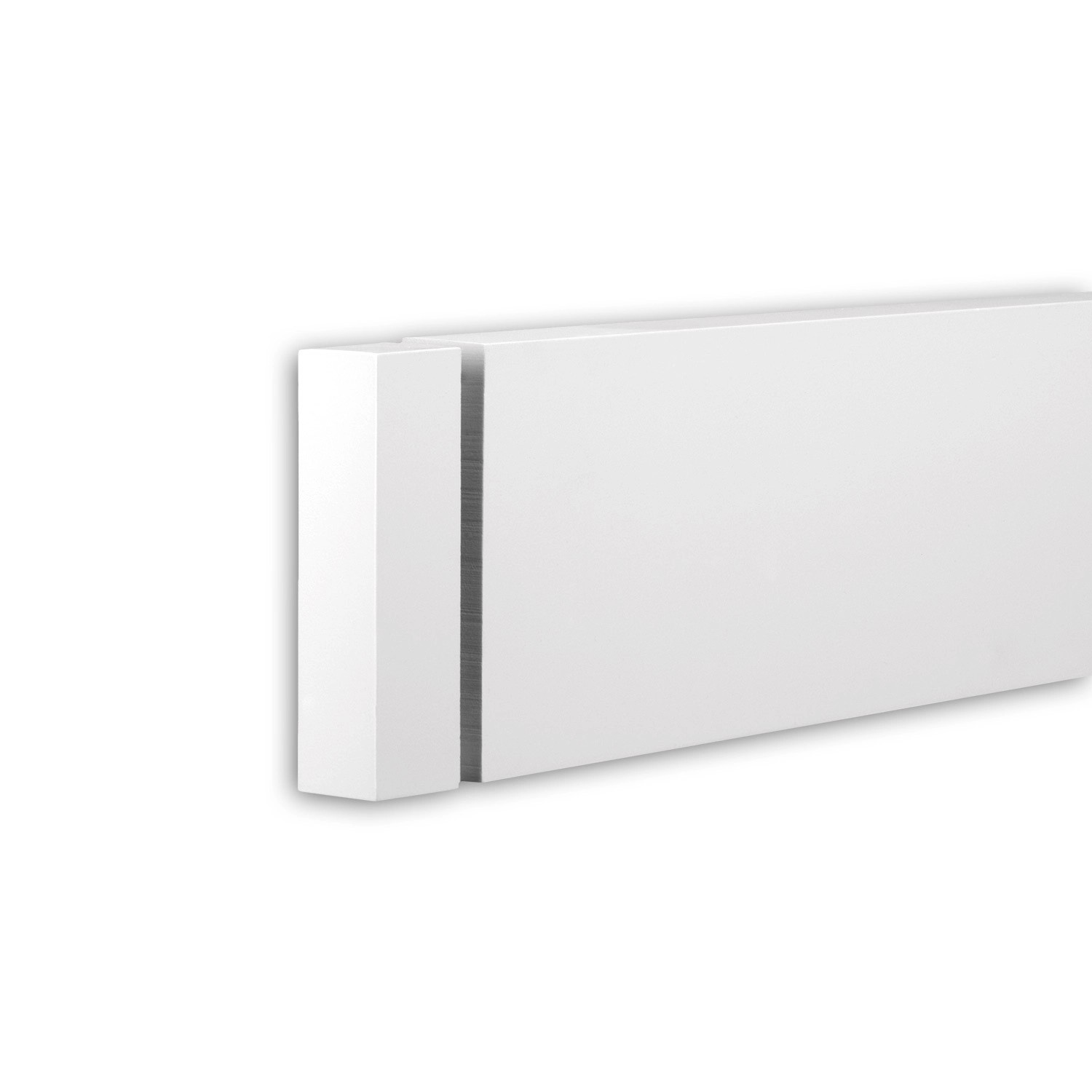 PROFHOME 433132 Stirnelement Fassadenstuck Zierelement Fassaden Element 4,2 cm x 4,2 cm x 16,5 cm Weiß