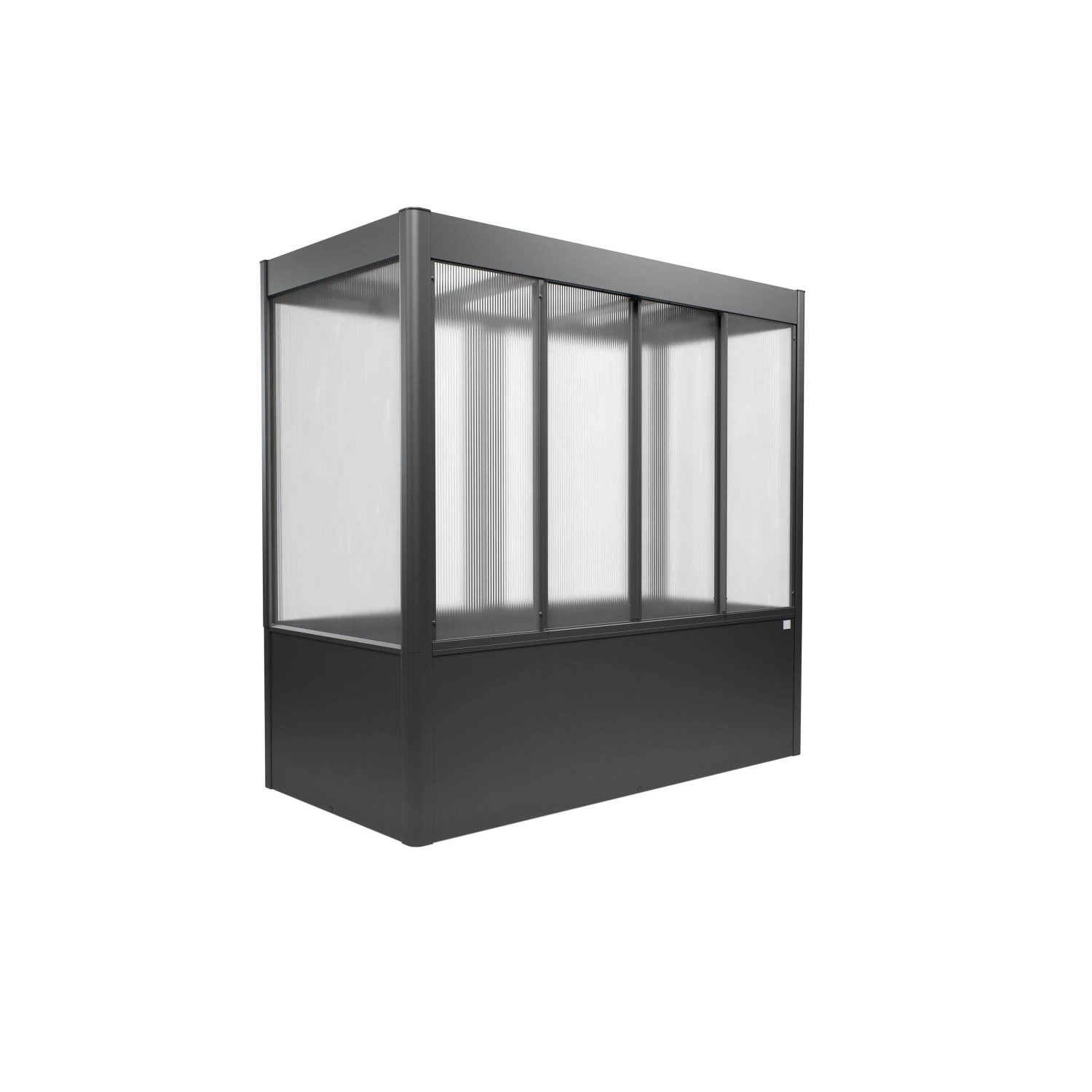 Biohort Gewächshaus Florentina Dunkelgrau-Metallic 2 m²