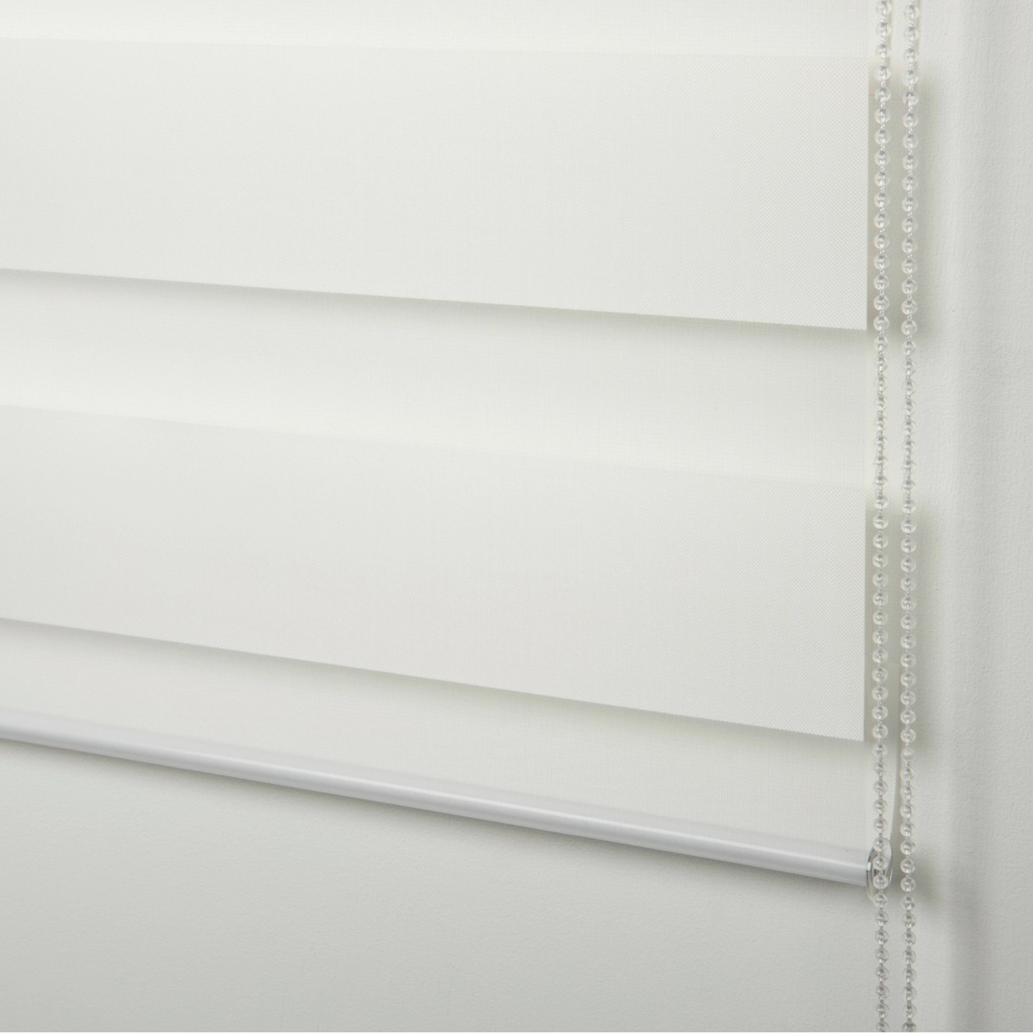 Schöner Wohnen Doppelrollo Tilda, 60x150 cm, Weiß. Lichtdurchlässiges Rollo für Fenster.