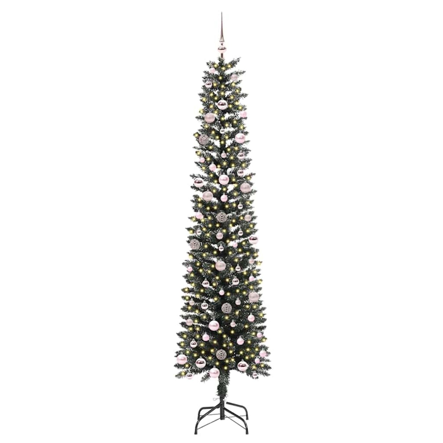 vidaXL Künstlicher Weihnachtsbaum mit 300 LEDs Grün 58 x 58 x 240 cm 3395966