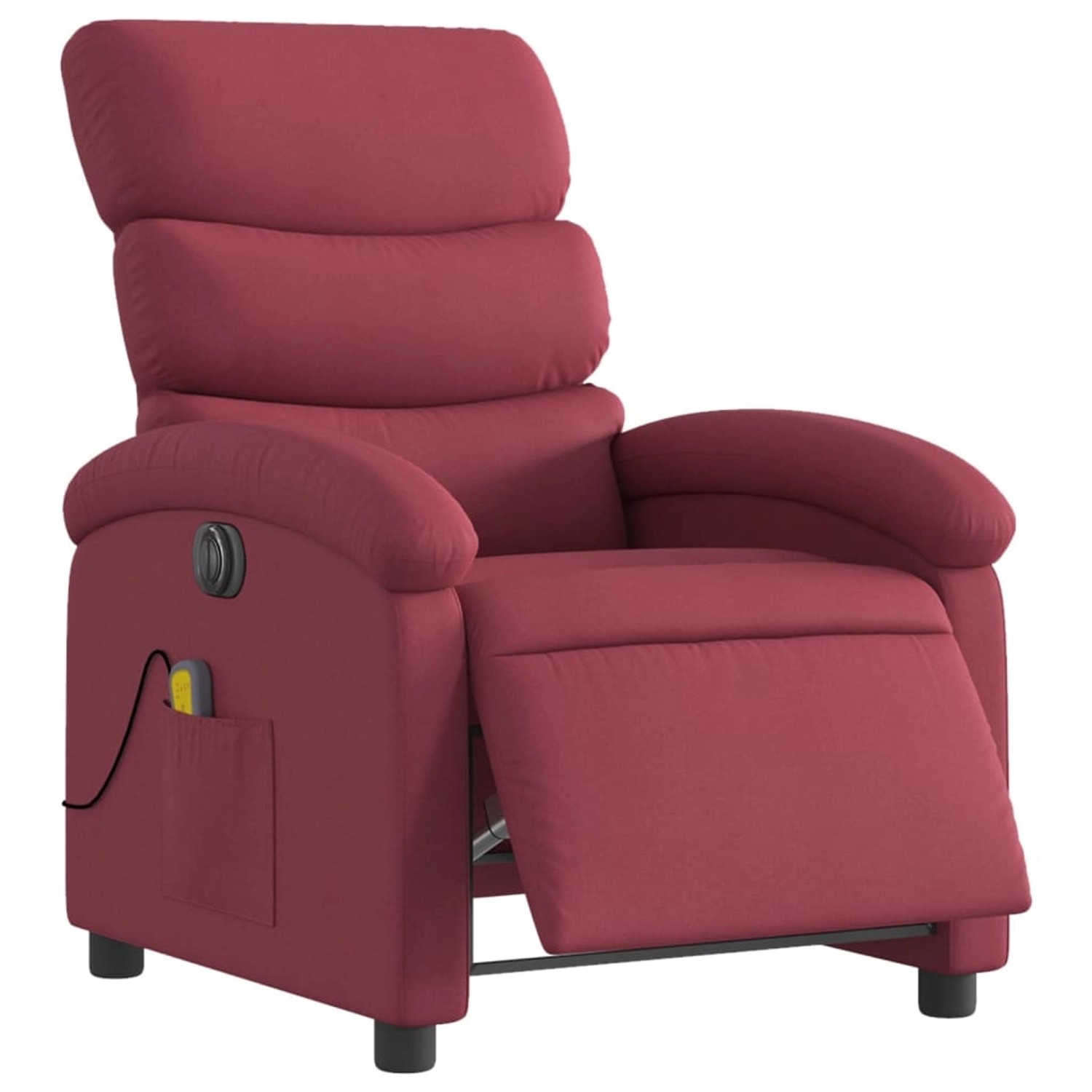 vidaXL Massagesessel Elektrisch Weißrot Stoff Modell 4 günstig online kaufen