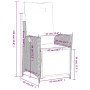 Schwarzer vidaXL Poly Rattan Gartensessel mit cremefarbenen Kissen. Maße des verstellbaren Gartenstuhls.