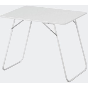 Weißer MFG Campingtisch, klappbar, 80x60x63 cm, ideal für Camping & Outdoor.