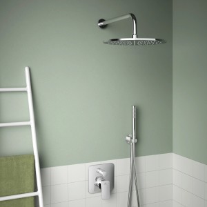 Ideal Standard Kopfbrause Idealrain Atelier, rund, Ø300mm, Chrom. Regendusche für entspannendes Duscherlebnis.