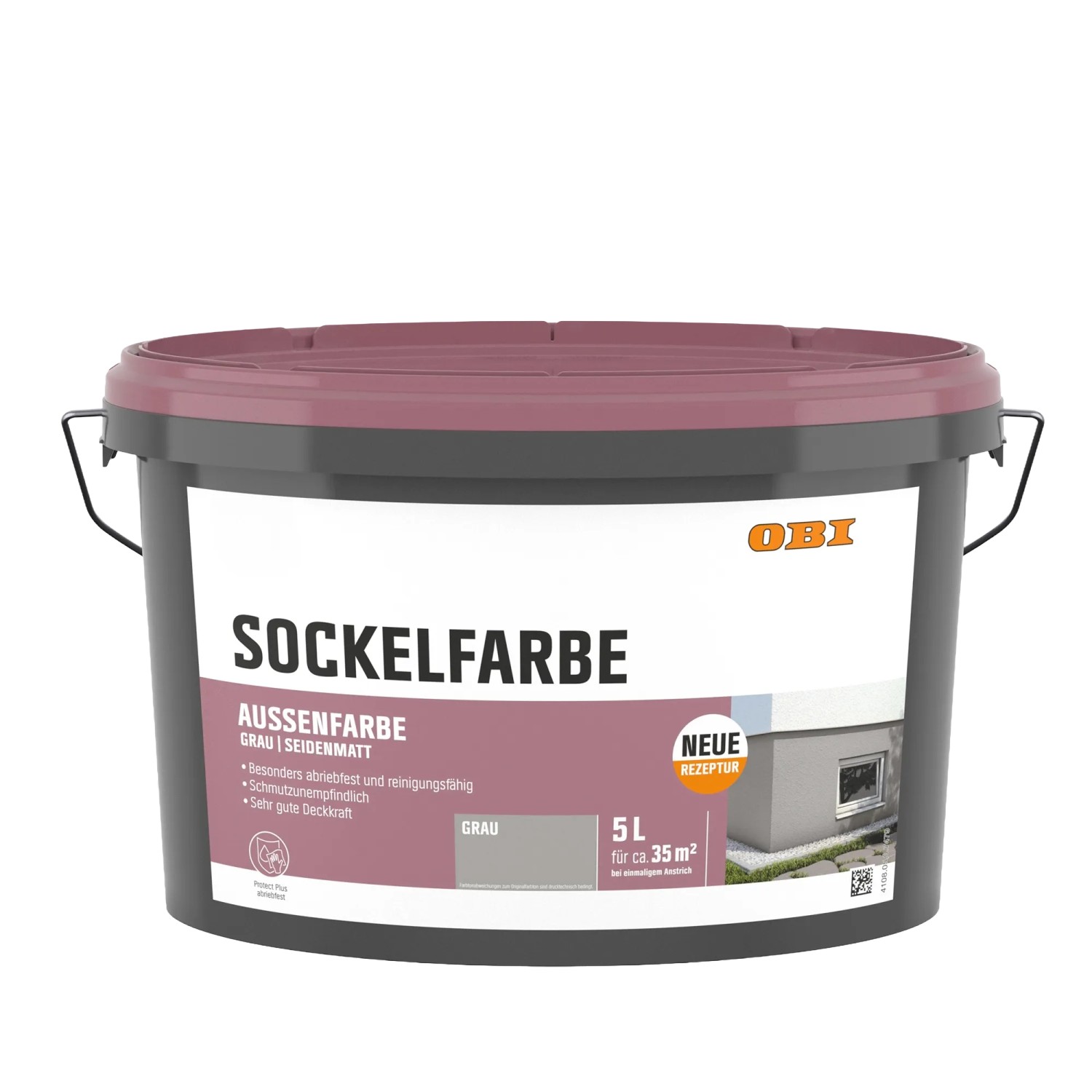 OBI Sockelfarbe Grau 5 l