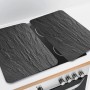 Wenko Herdabdeckplatten 2er Set Schiefer Optik für Glaskeramik-, Elektro- und Gasherde.
