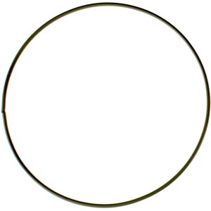 Schwarzer Glorex Metallring, 15 cm Durchmesser, für Bastelarbeiten und Dekorationen.