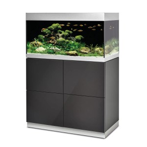 Oase Aquarium-Set HighLine Weißglas 200 Anthrazit 200 l
