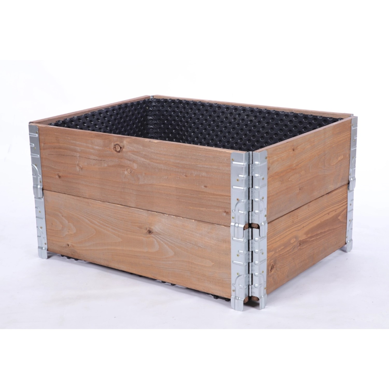 PROREGAL Hochbeetkisten GuardBox 40x80x60cm inkl. Luftfolie Braun günstig online kaufen