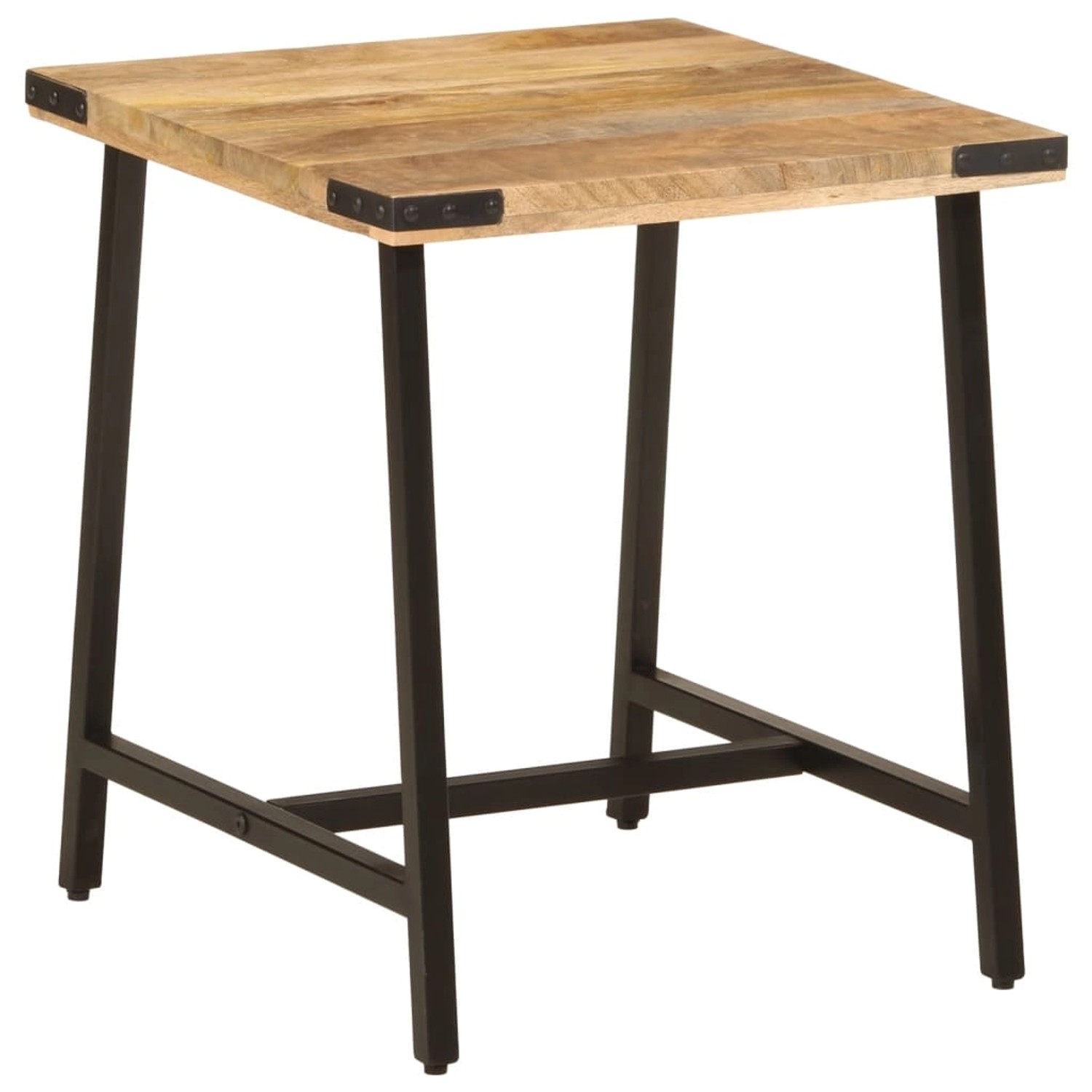 vidaXL Beistelltisch 45x45x50 cm Massivholz Mango und Eisen 372734 günstig online kaufen