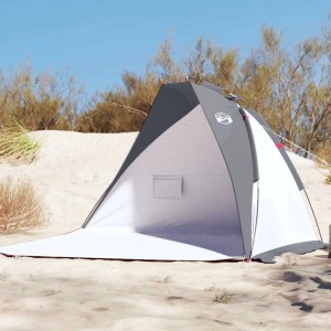 vidaXL Strandzelt Grau 268x223x125 cm 185T Polyester 94408
