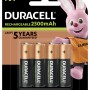 Duracell Recharge Ultra AA Batterien, 4er-Pack, 2500 mAh, wiederaufladbar.