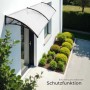 Tectake Vordach  In Bogenform Wetterfest  93 x 300 x 0 50 cm Transparent_8