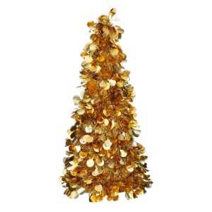 Goldener, glänzender Mica Decorations Weihnachtsbaum, 60 cm hoch, mit festlichen Pailletten. Ideal für Weihnachtsdeko.
