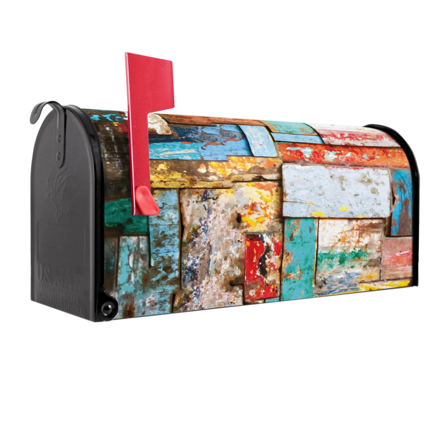 Banjado Amerikanischer Briefkasten Schwarz 48x22x16cm US Mailbox Letterbox günstig online kaufen