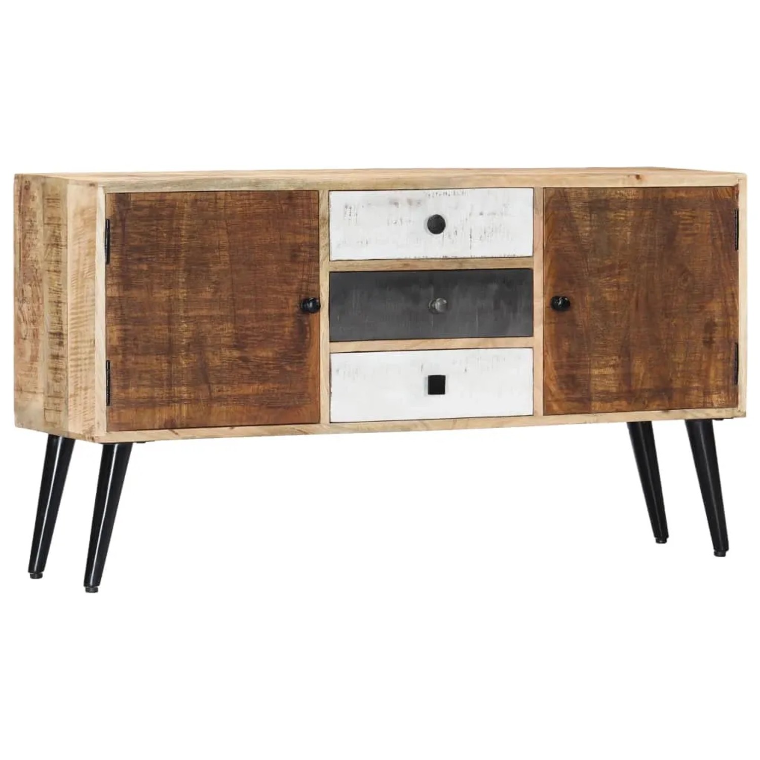 vidaXL Sideboard 118x30x62 cm Massivholz Mango 282877