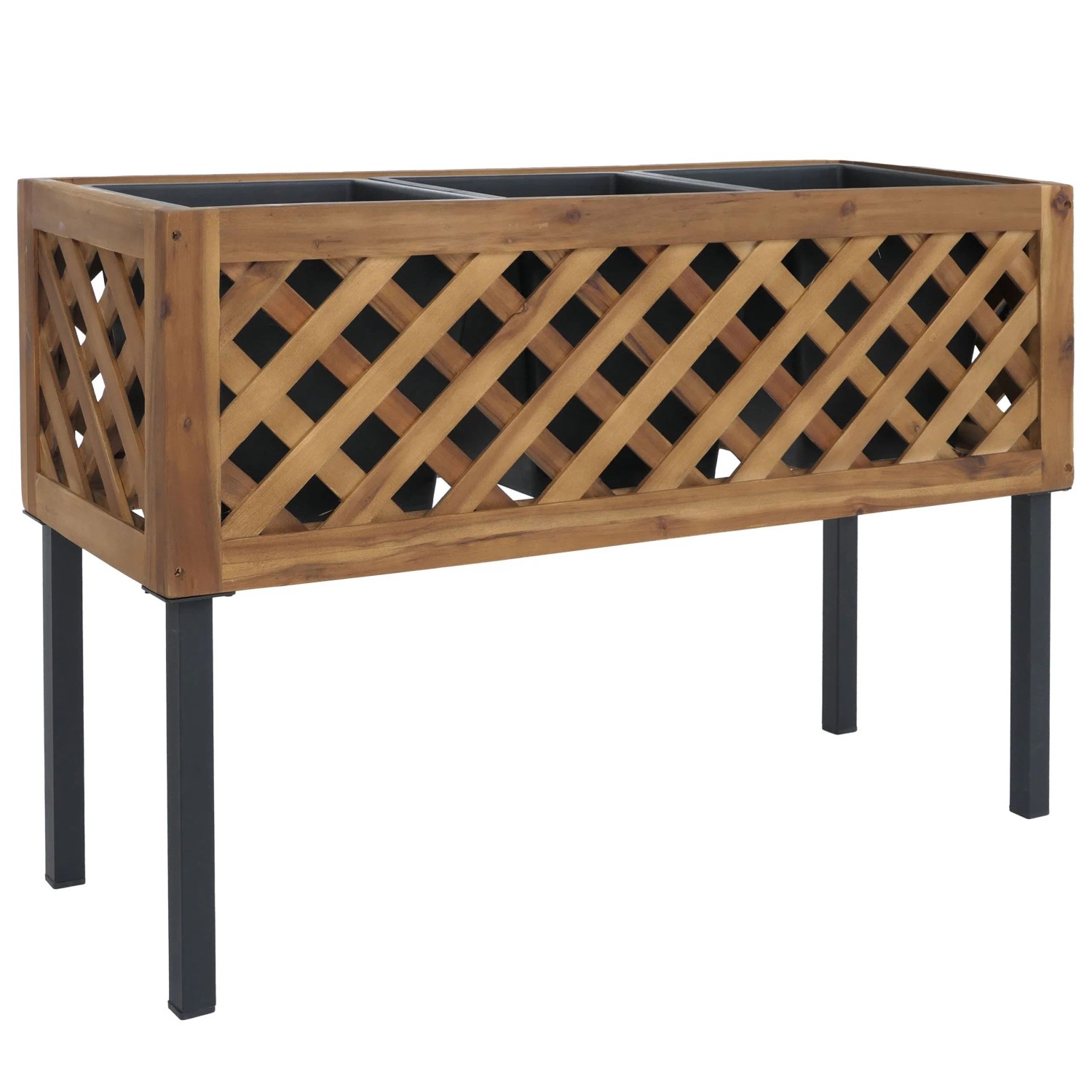 MCW Hochbeet P86 Akazie Holz 59x82x32cm Braun