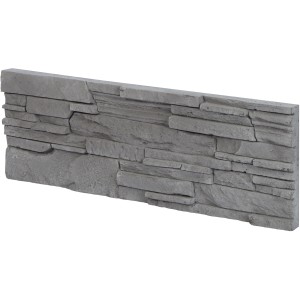 Stegu Verblender Antalya 2 Gips Grau, 13x38,5cm, für Innen, Steinoptik.